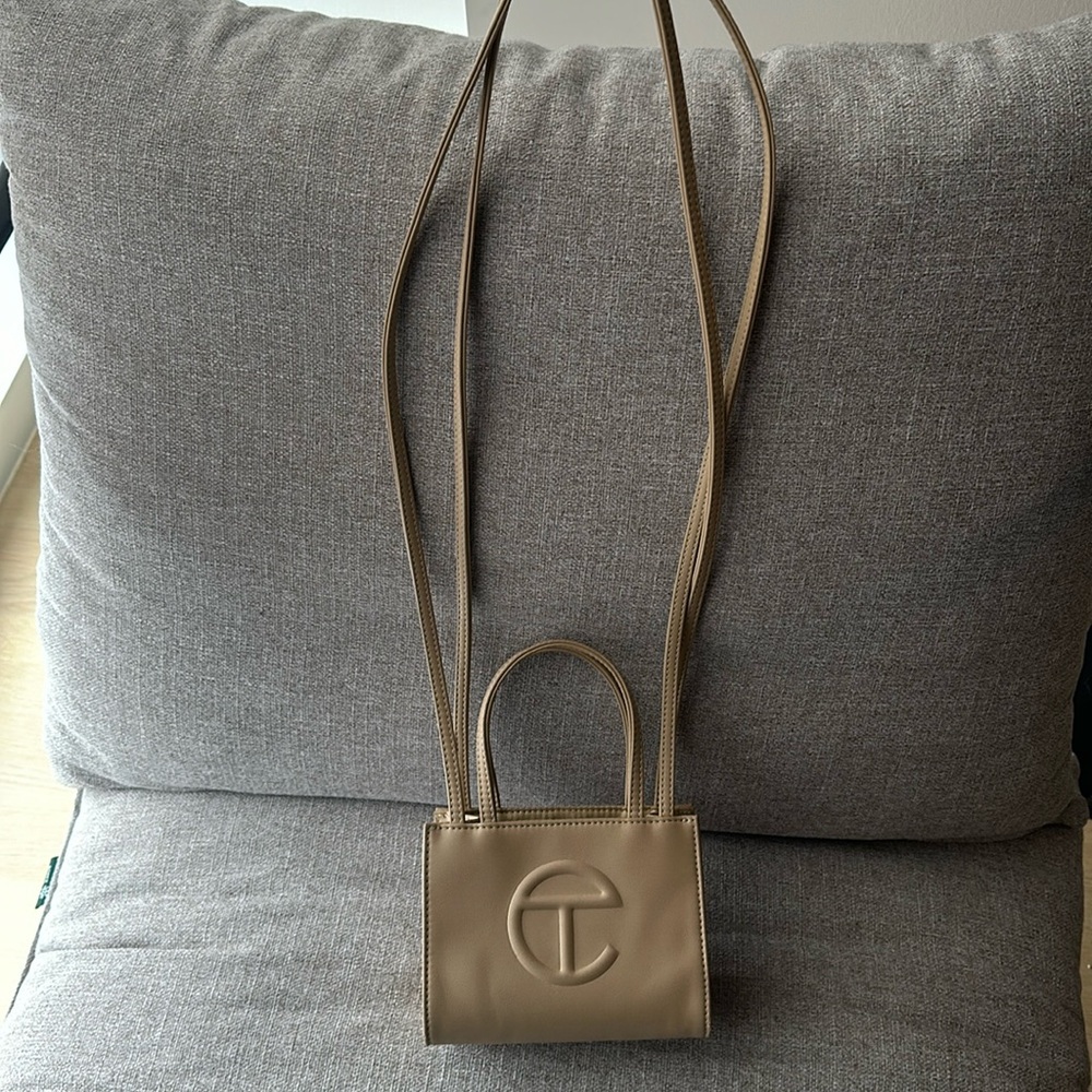 Telfar Mini Shopper in Cream